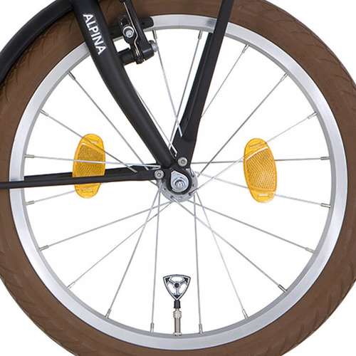 Alpina v wiel 16X1.75 alu zilver - Afbeelding 2