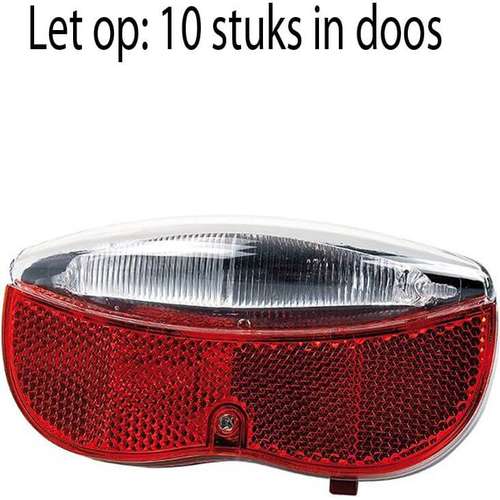 Simson achterlicht werkplaats Regular batterij 80mm Zwart - Afbeelding 3