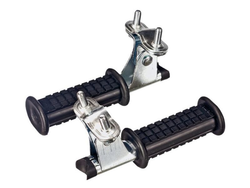 Bobike Voetsteunen Framebevestiging (Set van 2) Zilver/Zwart - Afbeelding 3