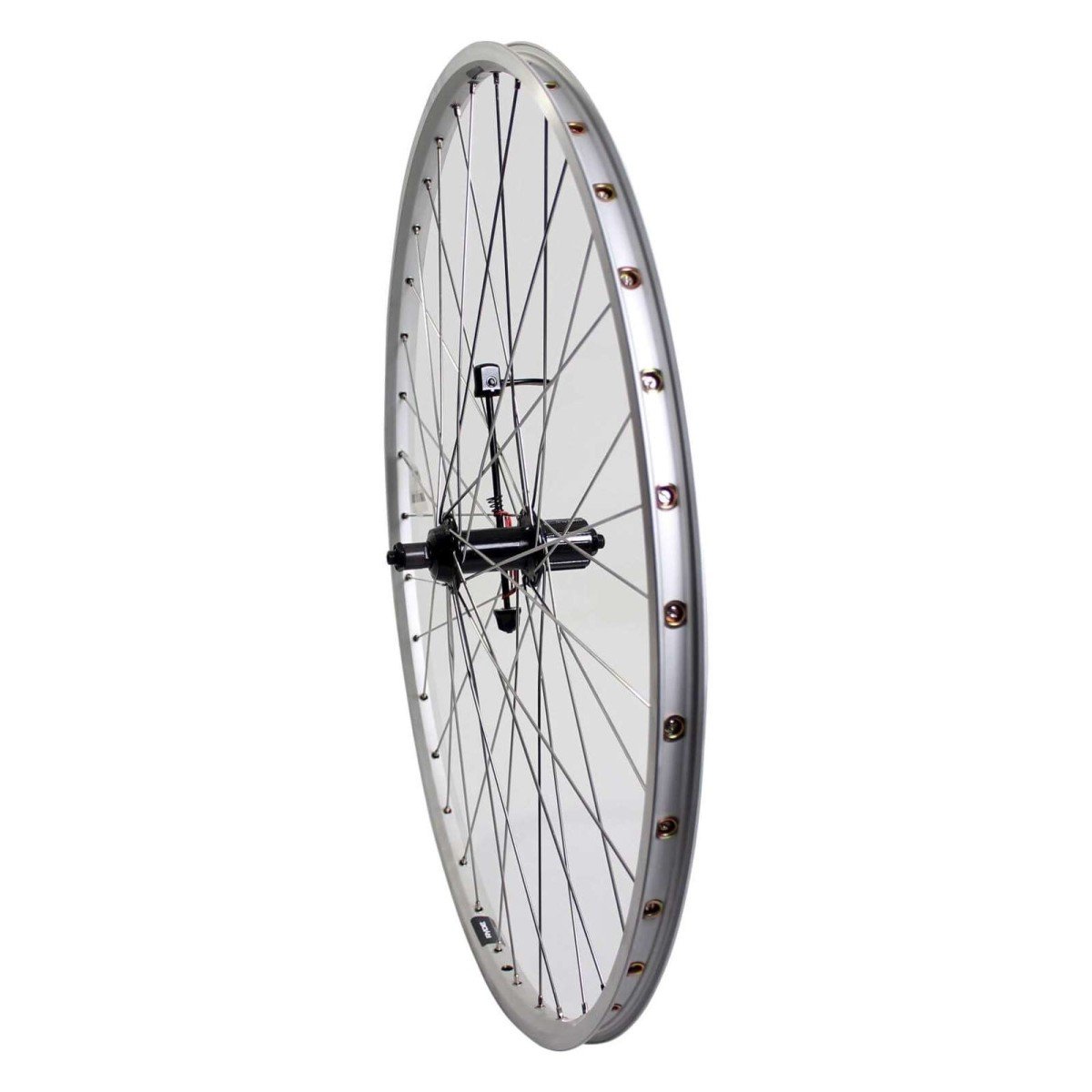 Merkloos Achterwiel 28 Zac19 cassette 7v rvs spaken - Afbeelding 2