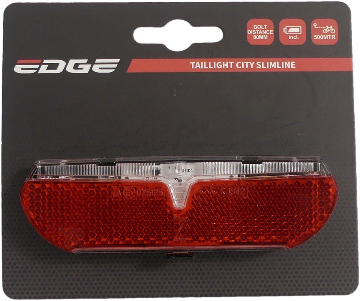 Edge Dragerachterlicht City Slimline - 50/80mm - Inclusief Batterijen - Afbeelding 4