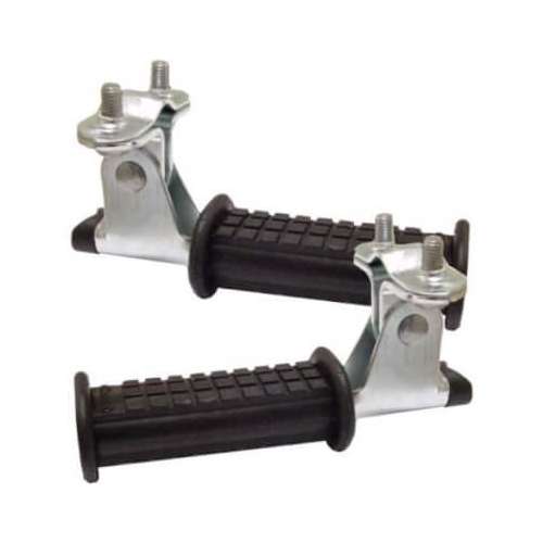 Bobike Voetsteunen Framebevestiging (Set van 2) Zilver/Zwart - Afbeelding 2