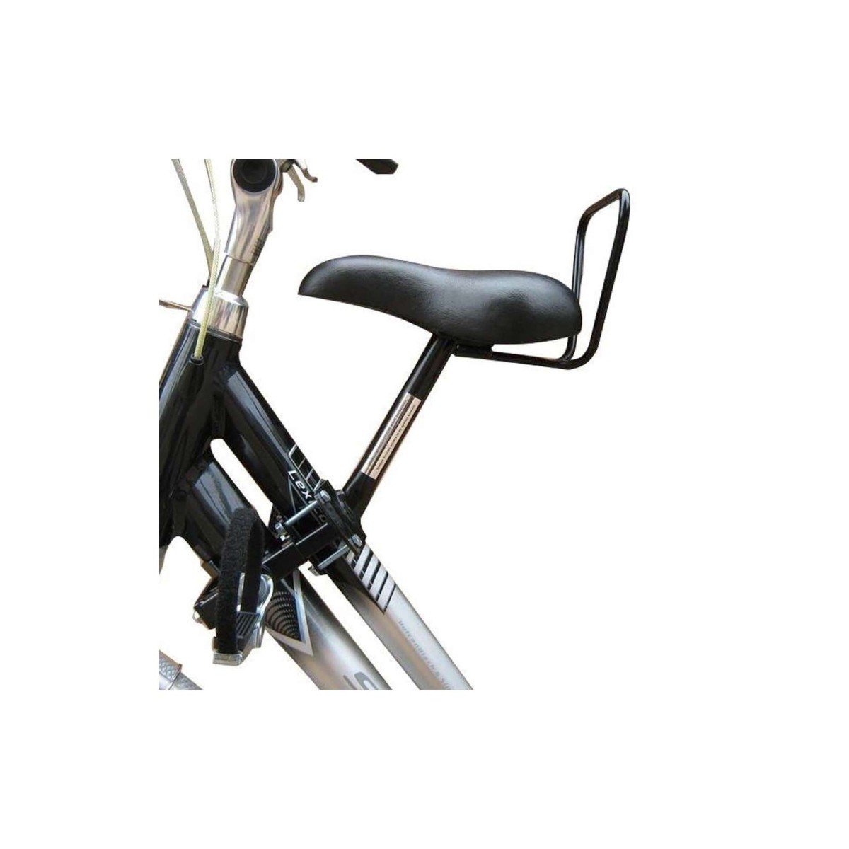 Velo Zadel op Buis Damesfiets Oversized Model 3 (Dubbele Buis) Black - Afbeelding 2