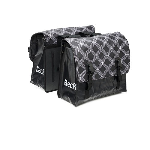Beck Dubbele Fietstas Classic 46L - Black Diamonds - Afbeelding 2