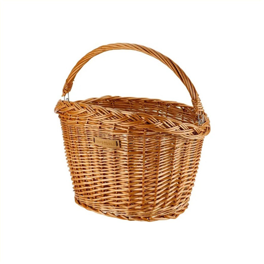 Basil Rieten Fietsmand Detroit ovaal buik 15021 Bruin - Afbeelding 2