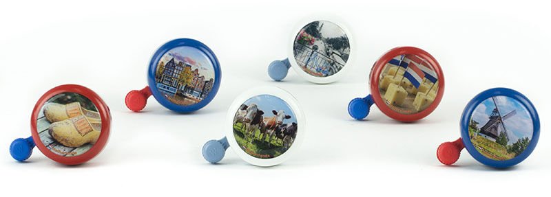 Widek Fietsbel Nederland serie - grachtenpand Blauw - Afbeelding 2