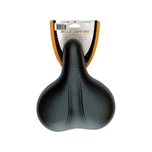 Selle Comfort Zadel E-Bike Soft 25,8 X 22,3 Cm Unisex Foam Zwart - Afbeelding 3