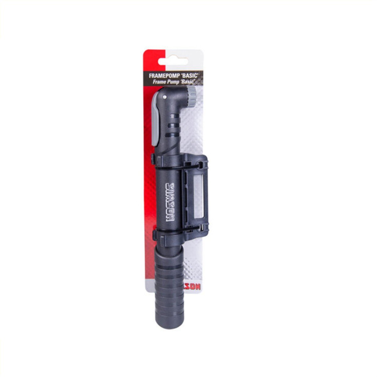 Simson Basic Framepomp + Houder -Altijd een Betrouwbare Fietspomp bij de Hand Zwart - Afbeelding 3