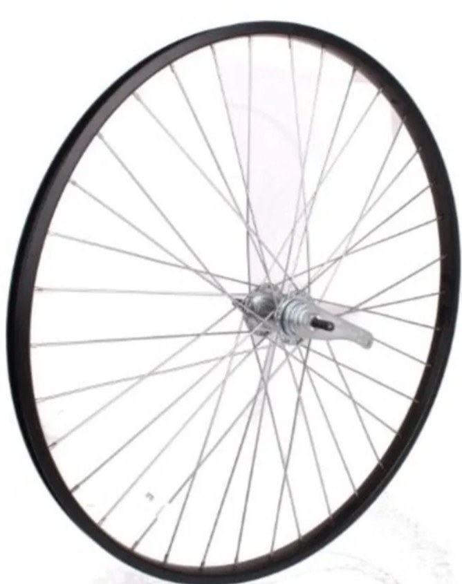 Falkx Achterwiel 28 inch - Zwarte aluminium velg - KT remnaaf