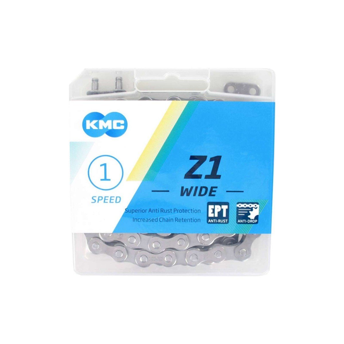 Kmc Z1 EPT Fietsketting 1/8" 128 Schakels - Zilver Grey - Afbeelding 3