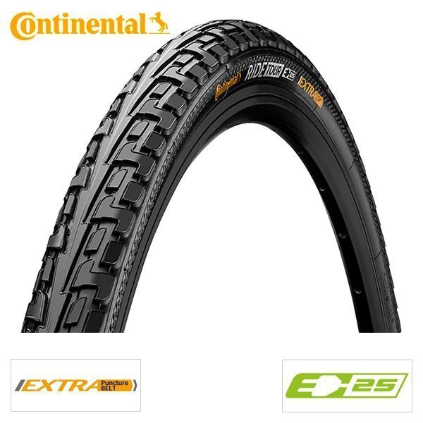 Continental Tour Ride Buitenband 27x1 1/4" EPB Reflex-Zwart Zwart - Afbeelding 2