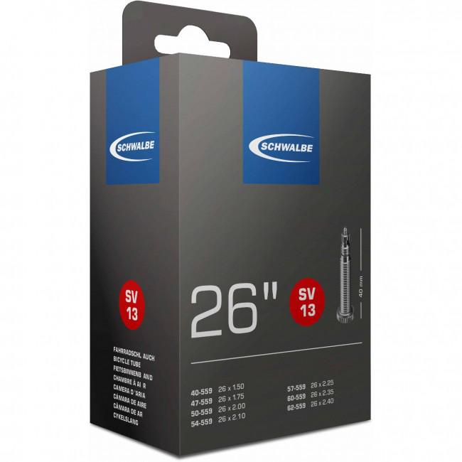 Schwalbe Binnenband SV13 26" / - 40mm ventiel Zwart - Afbeelding 2