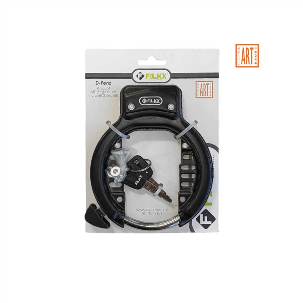 Falkx Solid Ringslot - ART2 - Zwart