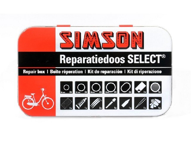 Simson reparatiedoos Select op kaart Rood|Zwart - Afbeelding 2