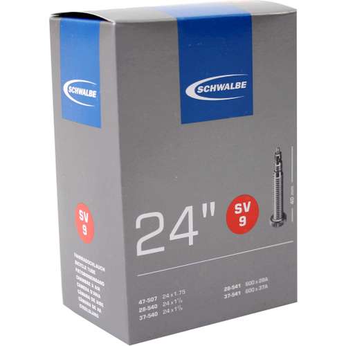 Schwalbe BIB SV9 24X1.1/8 / 24X1.75 - 600X28A / 600X37A Zwart - Afbeelding 2