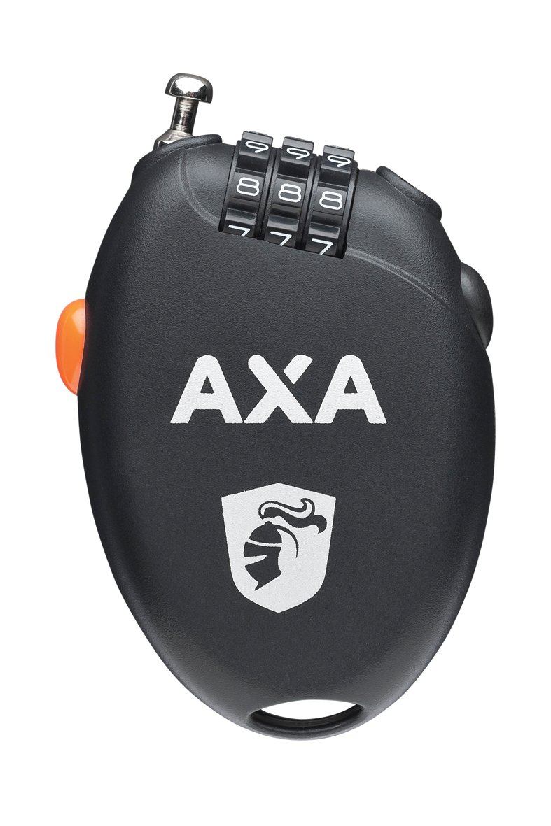 Axa cijferslot Roll Retractable 75cm Zwart - Afbeelding 3