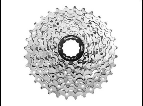 Sunrace Cassette 11-32T 9V -ZILVER Zilver - Afbeelding 3