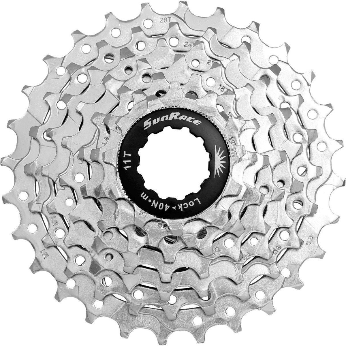 Sunrace Cassette 7-speed 11-28 Zilver - Afbeelding 2