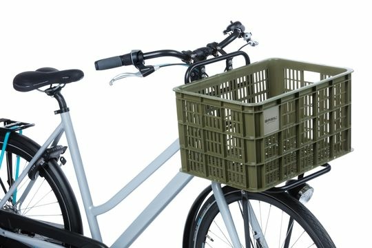 Basil fietskrat L 40L recycled Moss Green - Afbeelding 4