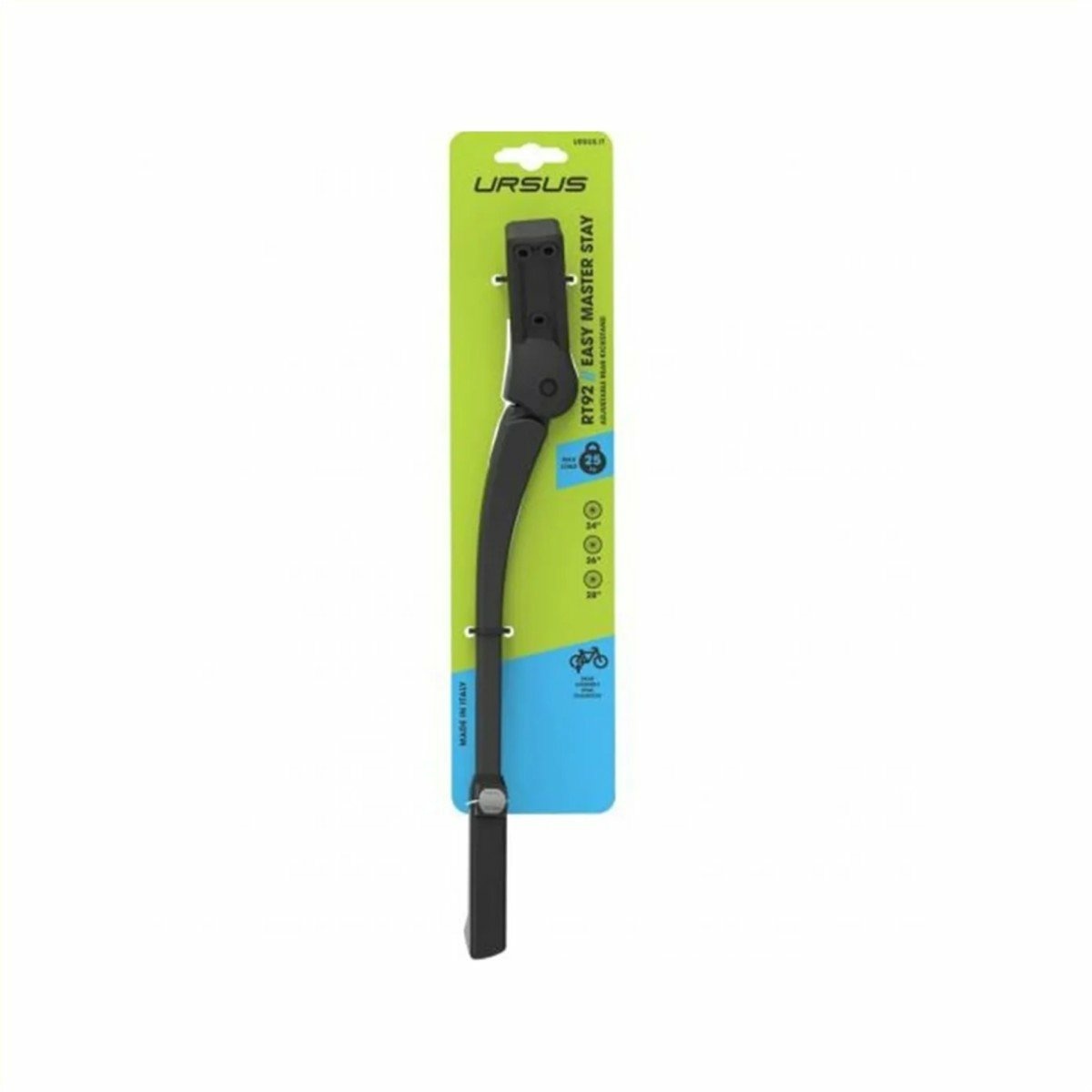Ursus Easy Master Stay Achtervorkstandaard 26-28" 33.5cm Zwart. - Afbeelding 2