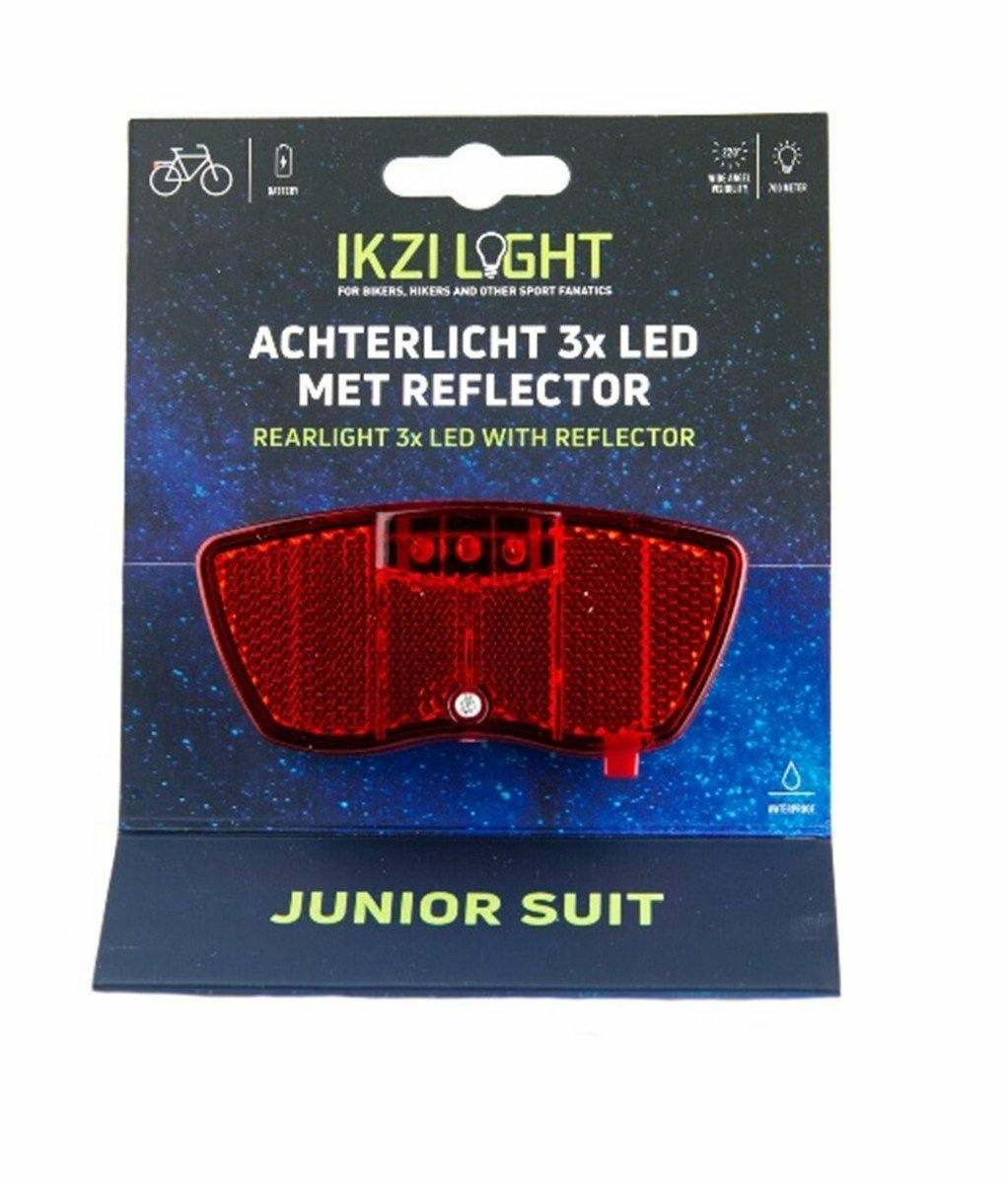 Ikzilight JUNIOR ACHTERLICHT MINI 3-LED 80MM OP KAART - Afbeelding 2