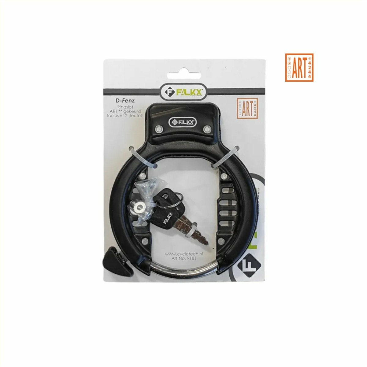Falkx Solid Ringslot - ART2 - Zwart