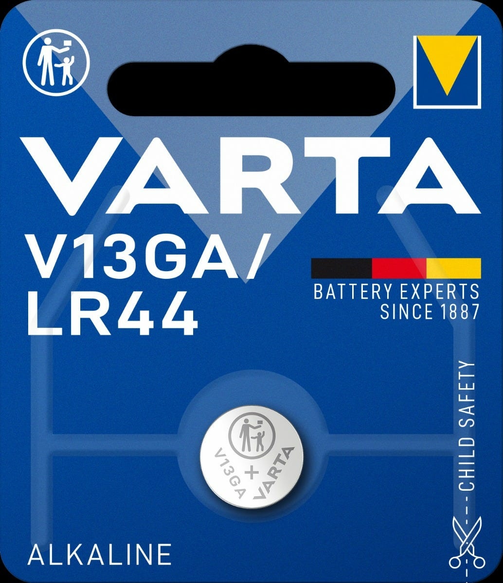 Varta Knoopcel Batterij LR44 - High Energy Alkaline - 1,5 Volt per stuk Zilver - Afbeelding 3
